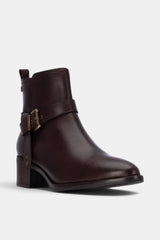 BOTIN METALIZADO MARRON YASMIN
