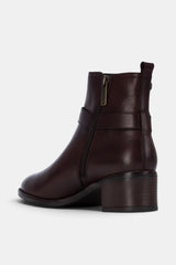 BOTIN METALIZADO MARRON YASMIN