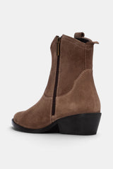 BOTIN METALIZADO TAUPE JAZMIN