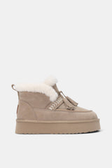 BOTIN PELO BEIGE OLALLA