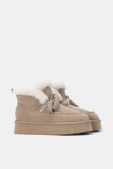 BOTIN PELO BEIGE OLALLA