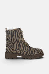 BOTIN CORDONES TAUPE AGATA