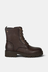 BOTIN CORDONES MARRON AGATA
