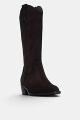 BOTA BORDADO MARRON ROSANA