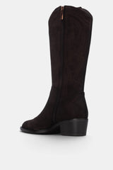 BOTA BORDADO MARRON ROSANA