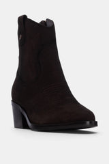 BOTIN BORDADO MARRON AMANDA