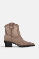 BOTIN BORDADO TAUPE XOANA