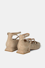 ZAPATO TIRAS VISÓN PALOMA