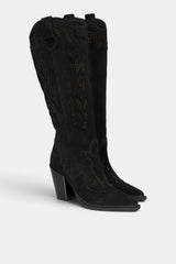 BOTA BORDADO BLACK EMELINA