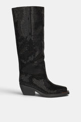 BOTA BRILLO BLACK ADRIANA