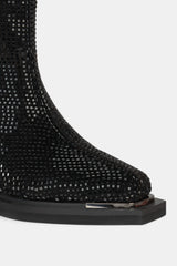BOTA BRILLO BLACK ADRIANA