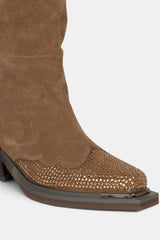 BOTA FLECOS BROWN DONATELLA