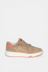 SNEAKER BASIC PEDRERÍA PEACH LUCIANA