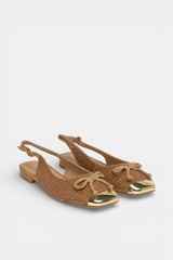 NYLA FLAT BALLET SHOES WITH BOW