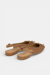 NYLA FLAT BALLET SHOES WITH BOW