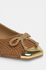 NYLA FLAT BALLET SHOES WITH BOW