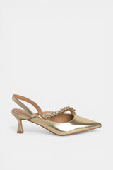 ZAPATO TACÓN GOLD LIANA