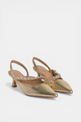ZAPATO TACÓN GOLD LIANA