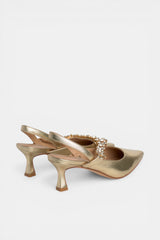 ZAPATO TACÓN GOLD LIANA