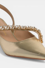 ZAPATO TACÓN GOLD LIANA