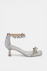 SANDALIA TALÓN SILVER MARIELA