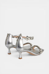 SANDALIA TALÓN SILVER MARIELA