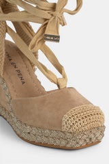 SANDALIA CUÑA SAND CLOTILDE