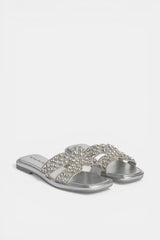 SANDALIA PLANA SILVER LUDOVICA