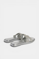 SANDALIA PLANA SILVER LUDOVICA