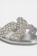 SANDALIA PLANA SILVER LUDOVICA