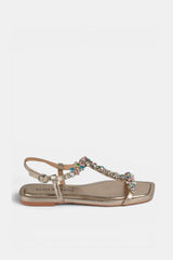 SANDALIA PLANA BRONCE LABIBA