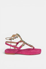 SANDALIA PLANA FUXIA LIVIE