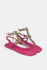 SANDALIA PLANA FUXIA LIVIE