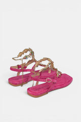 SANDALIA PLANA FUXIA LIVIE