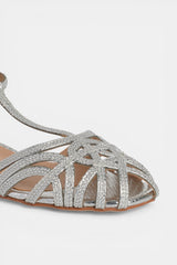 ZAPATO BAJO TIRAS SILVER MELANIA