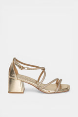 SANDALIA TIRAS GOLD MARGA