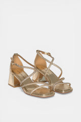 SANDALIA TIRAS GOLD MARGA