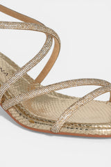 SANDALIA TIRAS GOLD MARGA