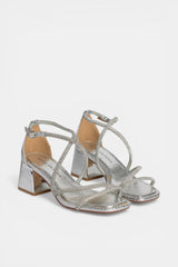 SANDALIA TIRAS SILVER MARGA