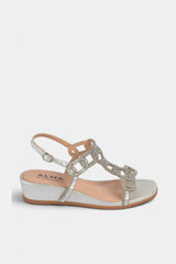 SANDALIA BAJA SILVER CAROLINA