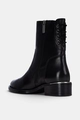 BOTIN CORDONERA NEGRO ROSA