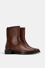 BOTIN CORDONERA CAMEL ROSA