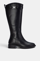 BOTA METALIZADO NEGRO DELIA