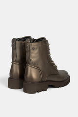 BOTIN CORDONES PLOMO AGATA