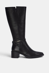 BOTA METALIZADO NEGRO FLORA