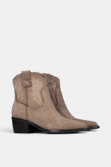BOTIN BORDADO TAUPE XOANA
