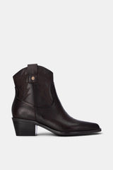 BOTIN BORDADO MARRON NOA