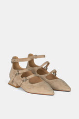 ZAPATO TIRAS VISÓN PALOMA