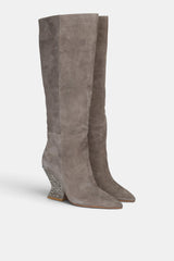 BOTA TACÓN ESCULTURAL GREY CALA