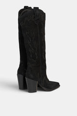 BOTA BORDADO BLACK EMELINA